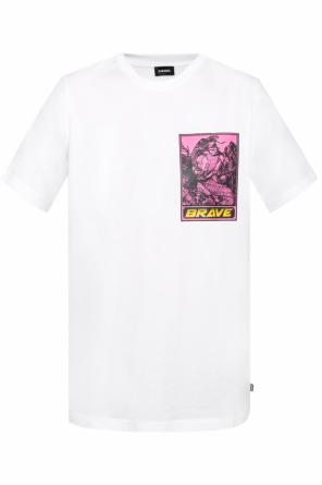 T-shirt with a print and inscription, zdjęcie 1 T-shirt with a print and inscription od Diesel